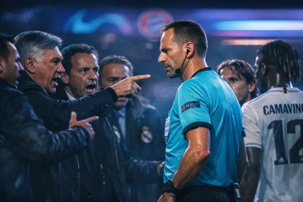 Real Madrid Officials Question Referee Slavko Vincic After Key Champions League Decision